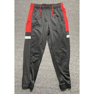 Athletic Works Boy's Jogging Pants Black/Red Side Size 10/12